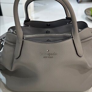 Kate Spade Gray Leather Satchel
